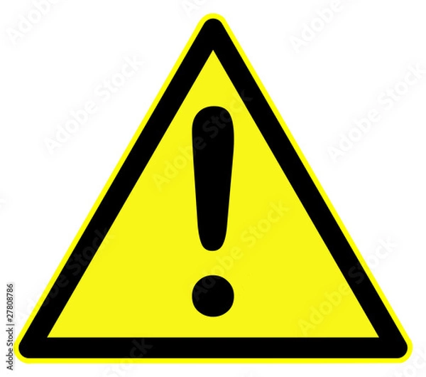 Fototapeta Generic danger symbol