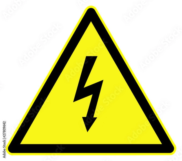 Fototapeta High voltage danger symbol
