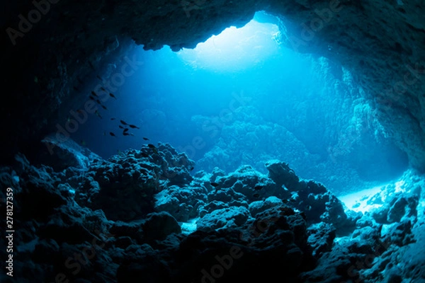 Fototapeta Podwodna jaskinia