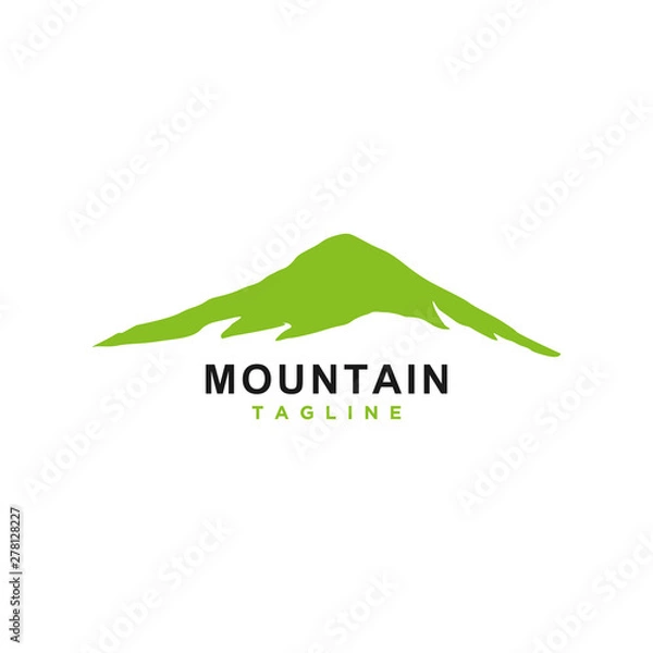 Fototapeta Mountain or hill or Peak logo design vector