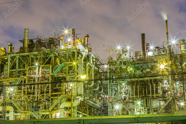 Obraz <神奈川県>川崎の工場夜景