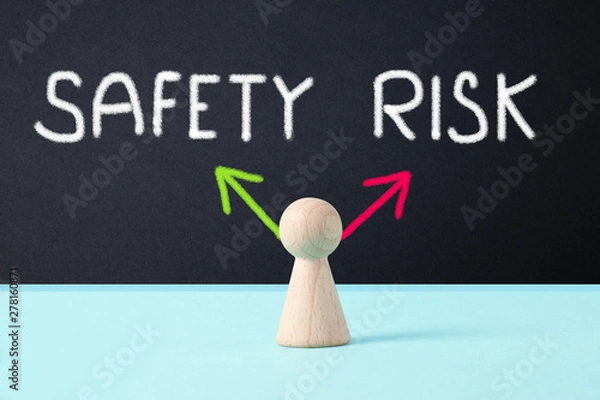 Obraz choosing risk or safety