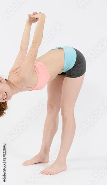 Obraz ストレッチする若い女性