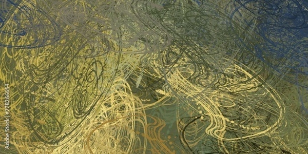 Fototapeta Colorful pattern. Canvas surface. Backdrop material. Handmade background. Modern art. Wide brush. Painterly mix. Oil painting. Abstract. Wall painting. 2d illustration. 