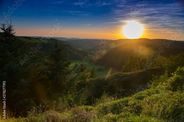 Obraz sunset in the mountains