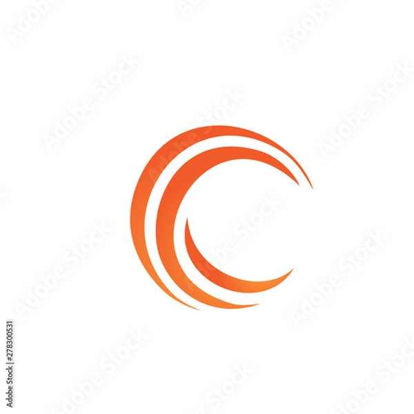 Fototapeta letter c logo template
