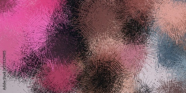 Fototapeta Canvas painting. Colorful background texture. 2d illustration. Texture backdrop. Creative chaos structure element.