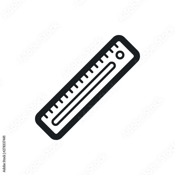 Fototapeta ruler vector icon