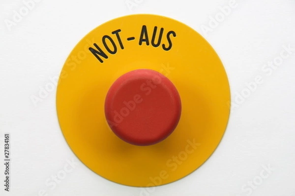 Obraz Not Aus Taster