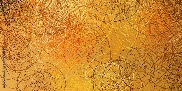 Obraz Retro style oil drawing. 2d illustration. Texture backdrop painting. Creative chaos structure element.