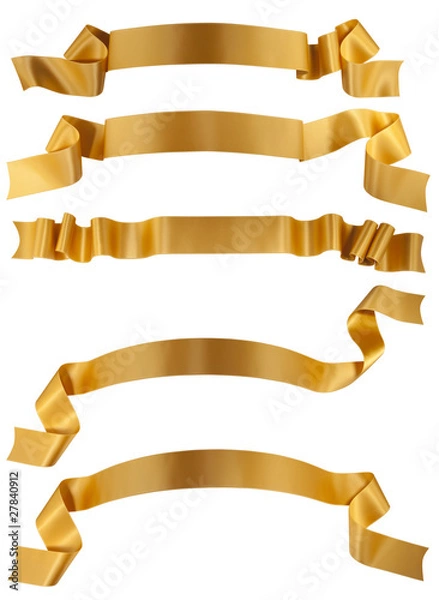 Obraz Kolekcja złotej wstążki