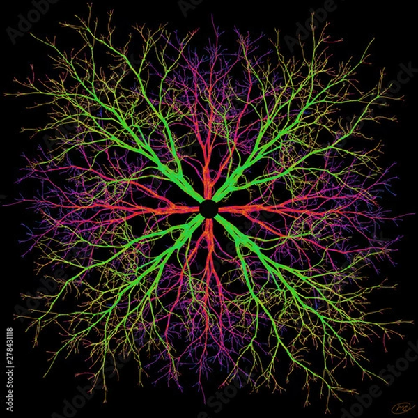 Obraz The Thinking Tree - Fractal Art