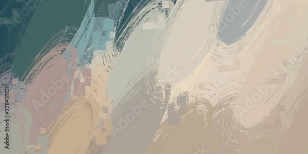 Fototapeta Crazy sketch random pattern. Creative chaos and variety. Modern art drawing painting. 2d illustration. Digital texture wallpaper. Artistic sketch draw backdrop material. 