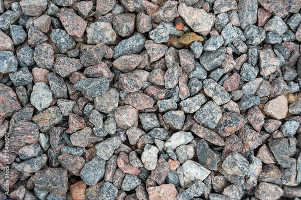 Obraz photo background of small eamens of granite and pebbles