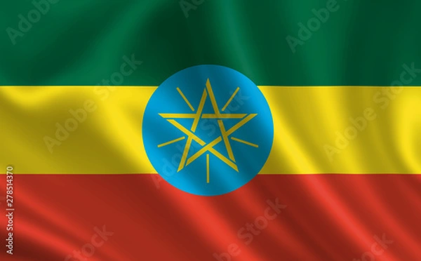 Obraz Image of the flag Ethiopia. Series "Africa"
