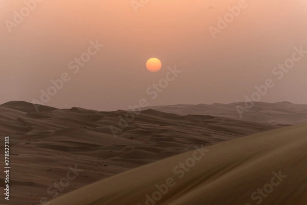 Obraz Desert sunset