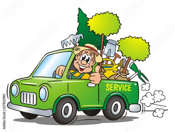 Obraz Gardener Service Van