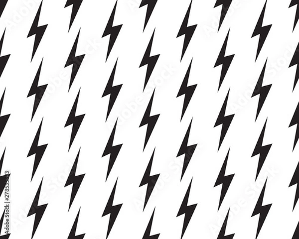 Obraz Flash Wide seamless pattern print. Vector simple surface design. Black and white