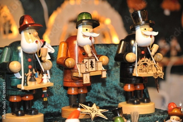 Obraz Räuchermännchen auf dem Weihnachtsmarkt