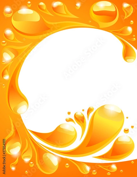 Obraz Orange splash