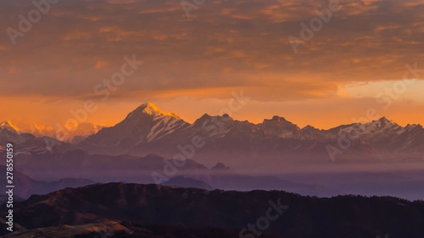 Obraz Himalayan Mountain range Sunrise time