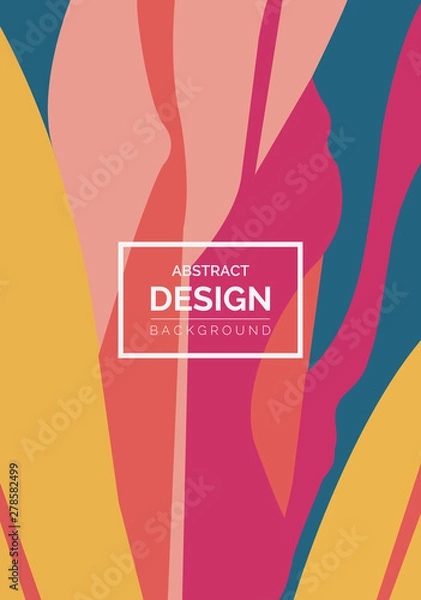 Fototapeta Abstract pop art color paint splash pattern background. Vector overlay geometric design 