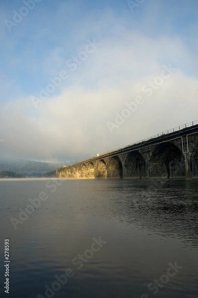 Obraz bridge in fog