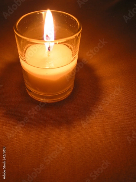 Obraz candle in a glass