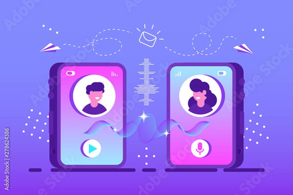 Fototapeta Chat. Discuss. Videochat. Education 
