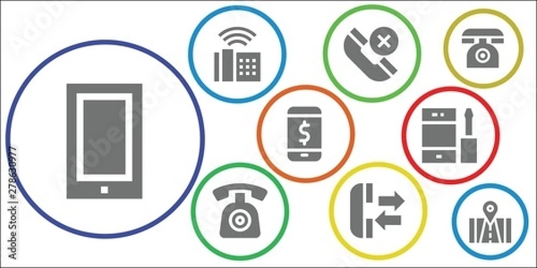Obraz phone icon icon set