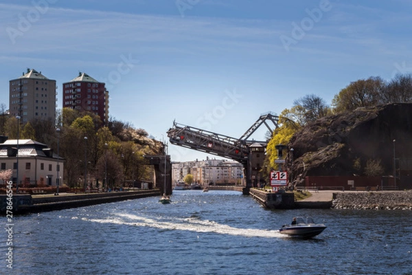 Obraz The drawbridge over the Danvik Canal