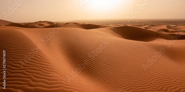 Obraz Piękne wydmy na pustyni Sahara.