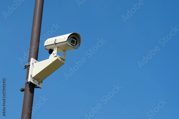 Obraz 青空と防犯カメラ