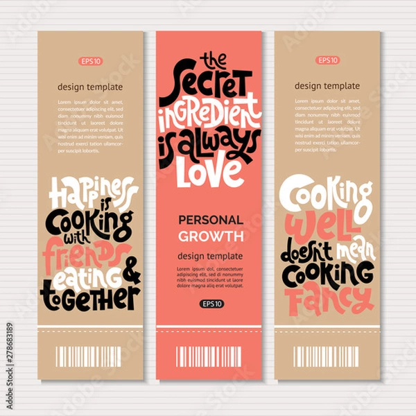 Fototapeta Cooking class quotes