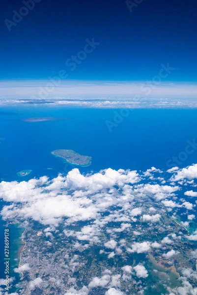 Fototapeta 沖縄県 本部町 空撮