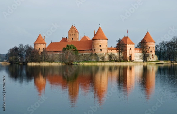 Obraz Trakai castle, medieval castle in Lithuania