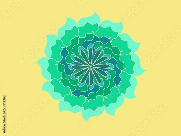 Fototapeta snowflake on white background