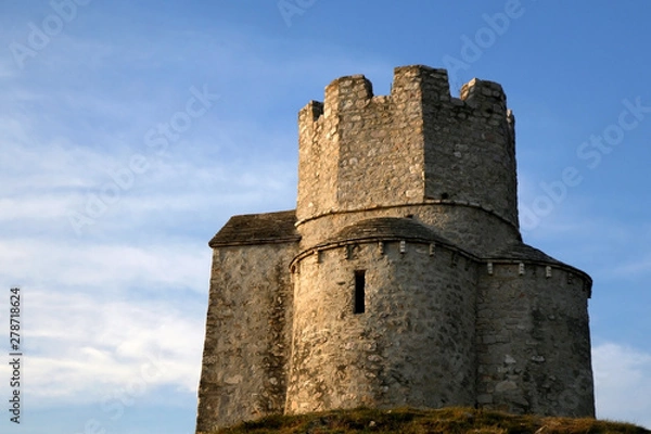 Obraz Small medieval church of St. Nicholas, near Nin, Croatia.