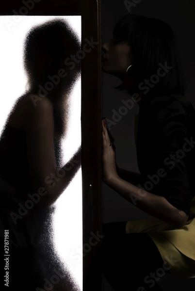 Obraz two young girls posing