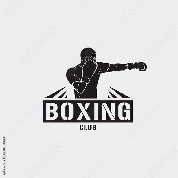 Obraz boxing club illustration