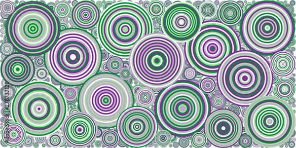 Fototapeta Abstract Generative Art color distributed  circles dots background illustration