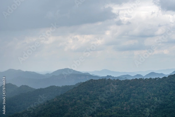 Fototapeta panoramic view of the mountains