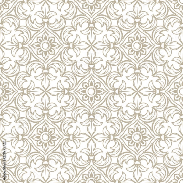Fototapeta Italian ceramic tile pattern. Ethnic folk ornament.