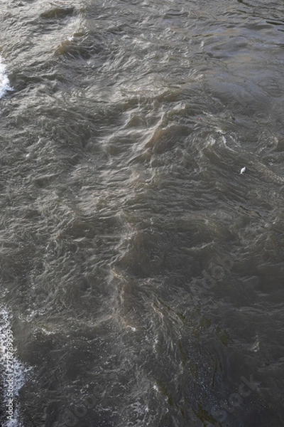 Fototapeta waves on river