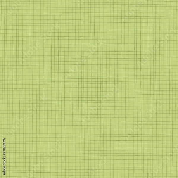Fototapeta Thin lined woven seamless pattern texture in shades of yellow green. A great background for graphic design, websites, stationery and as a base for illustration work. Lightweight cotton look. Vector.