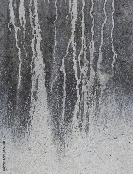 Fototapeta dirt leak drip on a wall resembling lightning