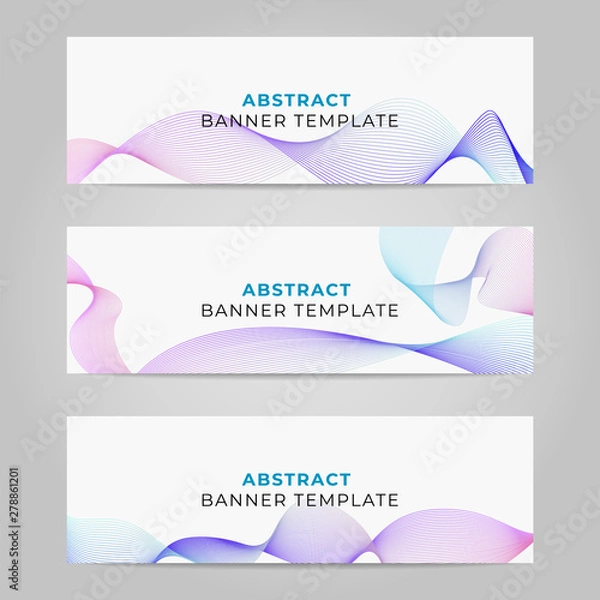 Fototapeta Banner template web design, background abstract design