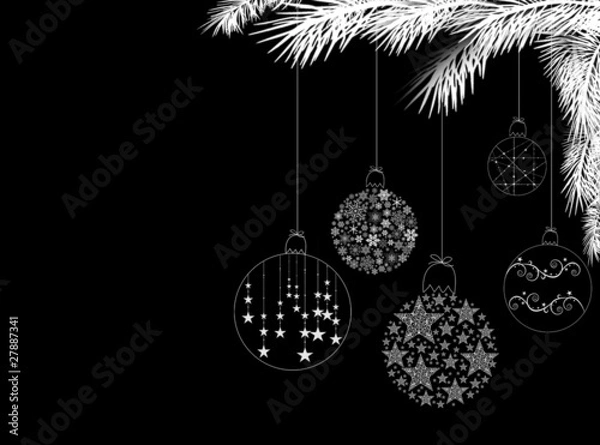 Fototapeta Christmas balls