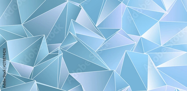 Fototapeta Abstract Low-Poly background. triangulated texture. Design 3d. Polygonal geometrical pattern. Triangular modern style