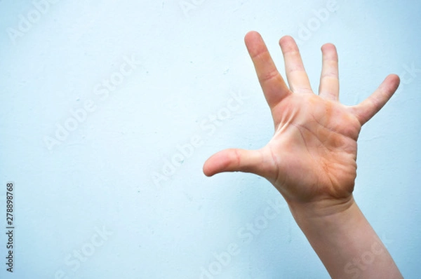 Obraz child's hand take five